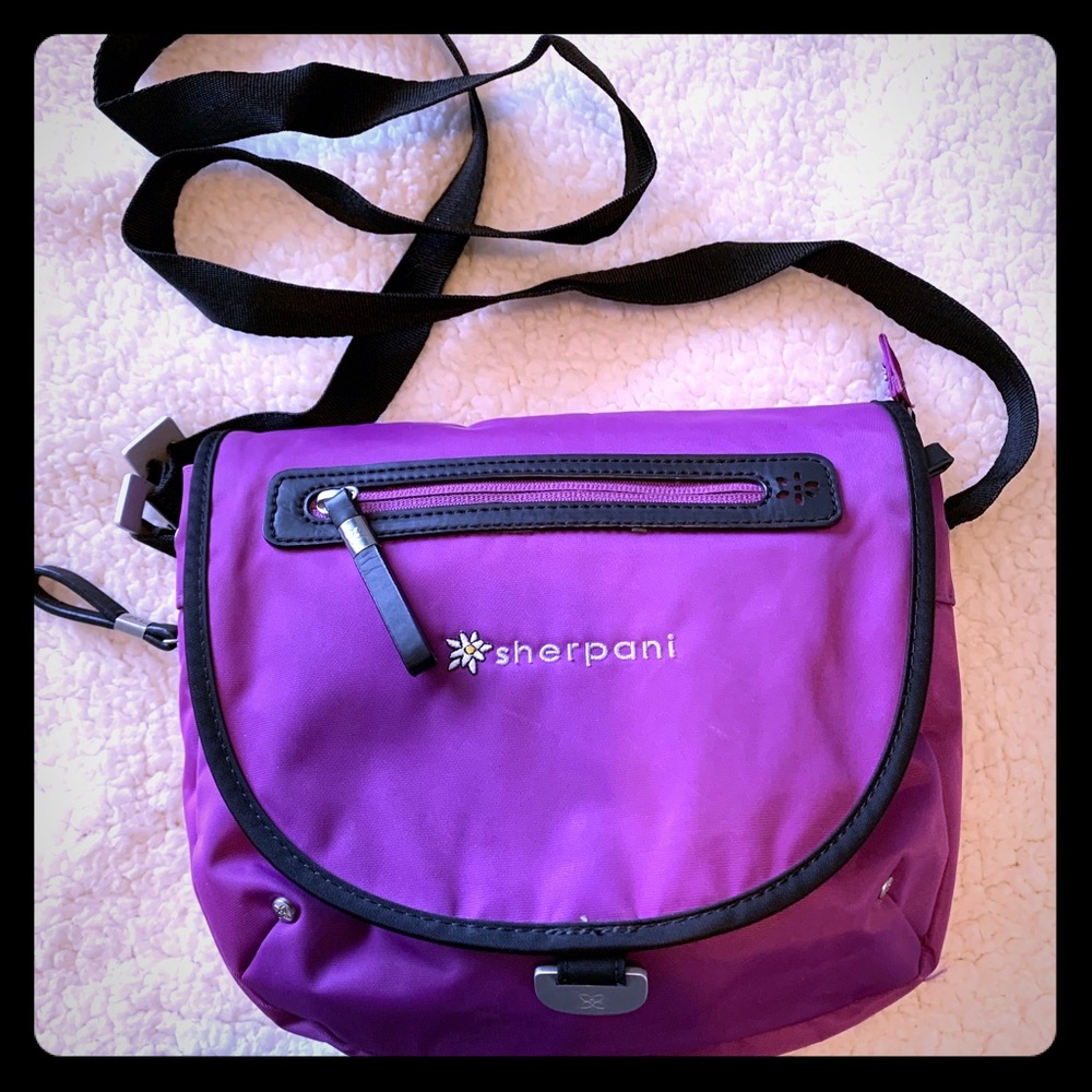 Lavender Sherpani nylon crossbody bag